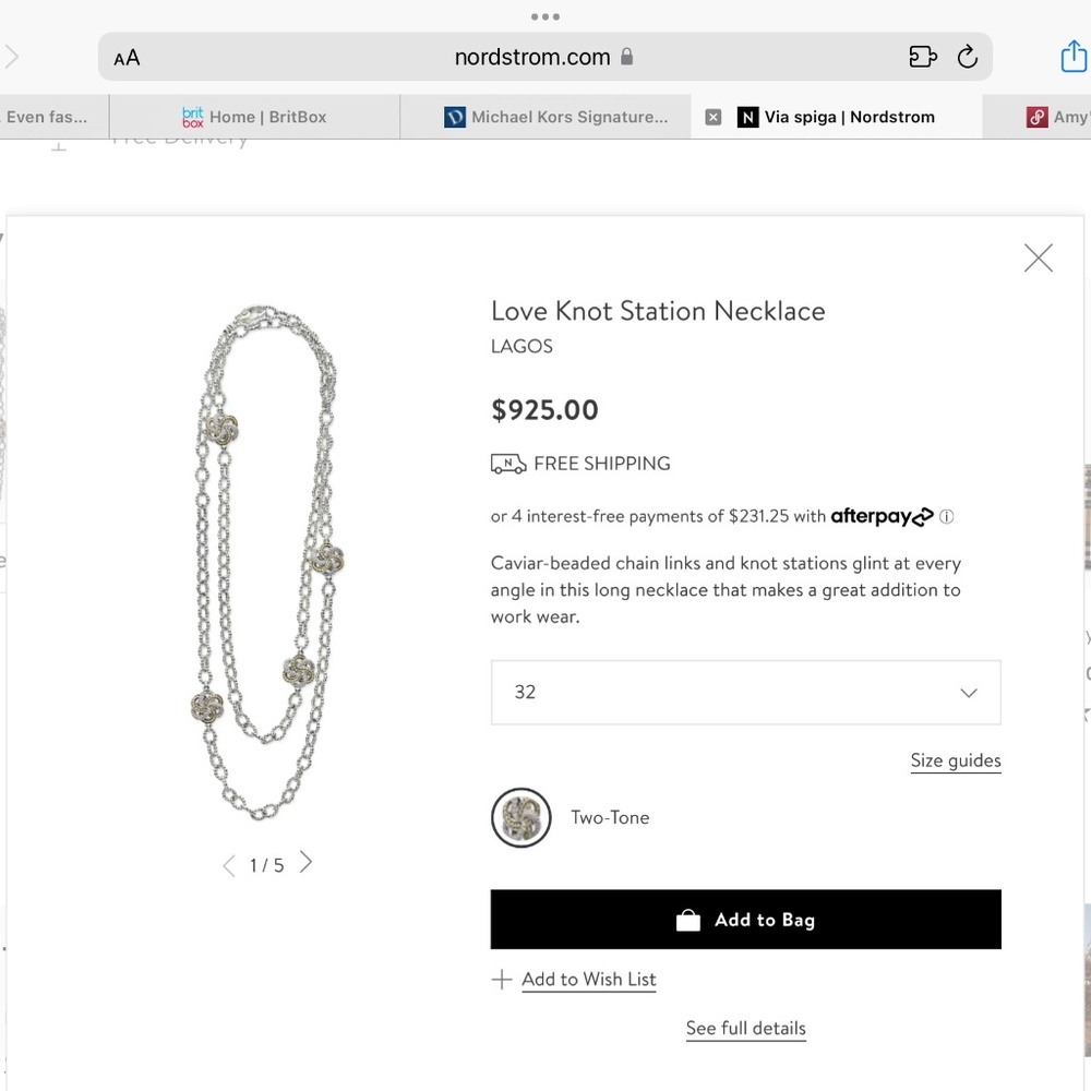 Lagos set necklace and earrings